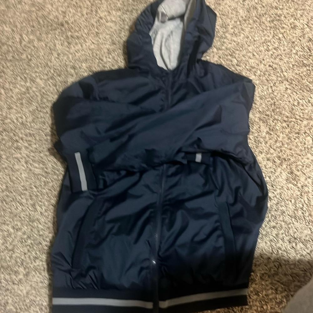 Old navy blue windbreaker